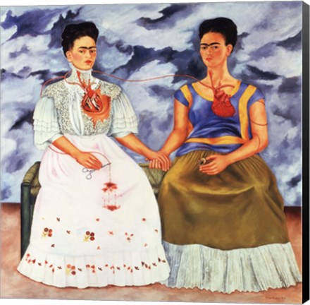 The Two Fridas, 1939 Fine-Art Print by Frida Kahlo at CanvasGalleryArt.com