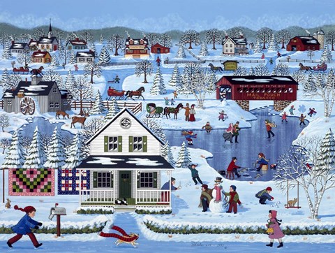 Winter Sampler Fine-Art Print by Sheila Lee at CanvasGalleryArt.com